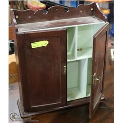 VINTAGE WOOD MEDICINE CABINET