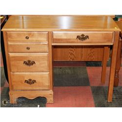 WOOD OFFICE DESK WITH 4 DRAWERS
