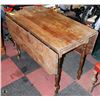 Image 1 : WOOD DROP LEAF TABLE 40"X24"X50"WIDE