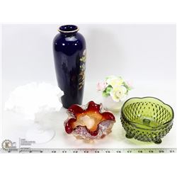 LOT OF 6 GLASS PIECES