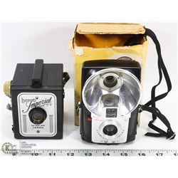 TWO OLD CAMERAS.