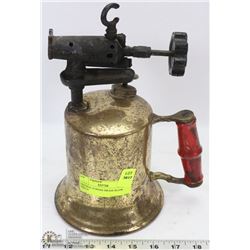 VINTAGE TURNER BRASS BLOW TORCH.