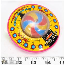 VINTAGE TIN FLYING SAUCER TOY – JAPAN