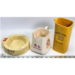 BOX WITH VINTAGE SCOTCH WHISKY BARWARE