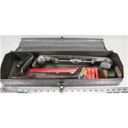 VINTAGE CRAFTSMAN TOOLBOX W/ ANTIQUE TOOLS