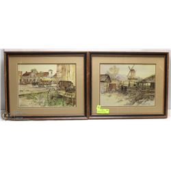 A PAIR OF VINTAGE FORT EDMONTON SERIES PRINTS