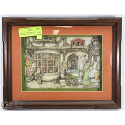 VINTAGE ANTON PIECK 3D DIORAMA UNDER GLASS