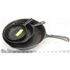 Image 1 : SET OF 3 CAST IRON FRYING PANS