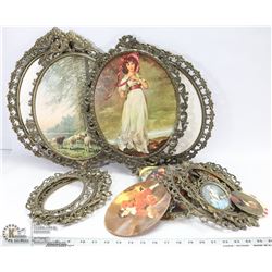 VINTAGE PICTURE FRAMES DIFFERENT SIZES