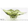 Image 1 : GREEN ART GLASS BOWL.