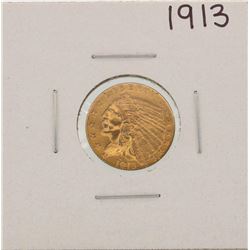 1913 $2 1/2 Indian Head Quarter Eagle Gold Coin