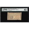 March 25, 1776 New Jersey 1 Shillings Colonial Note PMG Choice Uncirculated 63EP