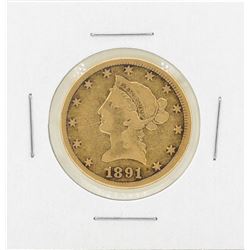 1891-CC $10 Liberty Head Eagle Gold Coin