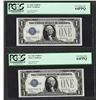 Image 1 : (2) Consecutive 1928B $1 Funnyback Silver Certificate Notes PCGS Very Choice New