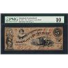 Image 1 : 1860's $5 Allegany County Bank Obsolete Note PMG Very Good 10