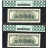 Image 2 : Lot of (2) Consecutive 2001 $100 Federal Reserve STAR Notes PCGS Gem New 66PPQ