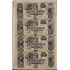 Image 1 : Uncut Sheet of 1800's $10 Canal Bank Obsolete Notes