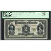 Image 1 : 1914C $2 Dominion of Canada Note "Will Pay" Curved DC-22a PCGS Very Fine 20