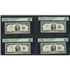 Image 1 : Lot of (4) Consecutive 1963 $2 Legal Tender Notes PMG Superb Gem Uncirculated 67