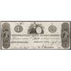 Image 1 : 1827 $1 The Franklin Bank of New Jersey Obsolete Note