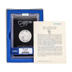 1885-CC $1 Morgan Silver Dollar Coin GSA NGC MS63