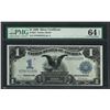 Image 1 : 1899 $1 Black Eagle Silver Certificate Note Fr.233 PMG Choice Uncirculated 64EPQ