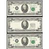 Image 1 : Lot of (3) 1981 $20 Federal Reserve Notes Book End ERROR 3rd Print on Reverse