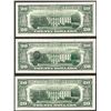 Image 2 : Lot of (3) 1981 $20 Federal Reserve Notes Book End ERROR 3rd Print on Reverse