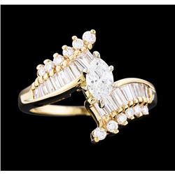 14KT Yellow Gold 1.15 ctw Diamond Ring