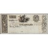 Image 1 : 1800's $5 Elyria Ohio Obsolete Bank Note