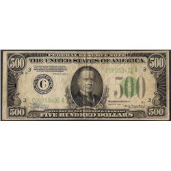 1934A $500 Federal Reserve Note