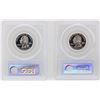 Image 2 : Lot of (2) 2001-S State Quarter Silver Coins PCGS PR69DCAM