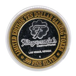 .999 Silver Fitzgeralds Casino & Hotel Las Vegas, NV $10 Limited Edition Gaming