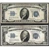 Image 1 : Lot of (2) 1934 $10 Silver Certificate Notes