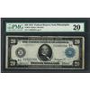 Image 1 : 1914 $20 Federal Reserve Note Philadelphia Fr.972 PMG Very Fine 20