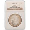 Image 1 : 1881-CC $1 Morgan Silver Dollar Coin NGC MS64