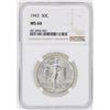 Image 1 : 1943 Walking Liberty Half Dollar Coin NGC MS66