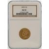 Image 1 : 1878 $3 Indian Princess Head Gold Coin NGC AU55