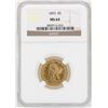 Image 1 : 1893 $5 Liberty Head Half Eagle Gold Coin NGC MS64