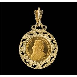 1982 1/4 Krugerrand Gold Coin Pendant