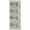 Image 1 : Uncut Sheet of (4) State of Louisiana Baby Bond Obsolete Notes