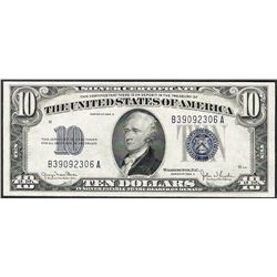 1934D $10 Silver Certificate Note