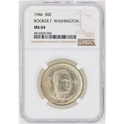 1946 Booker T. Washington Memorial Half Dollar Coin NGC MS64