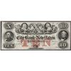 1800's $10 The City Bank of New Haven Obsolete Note