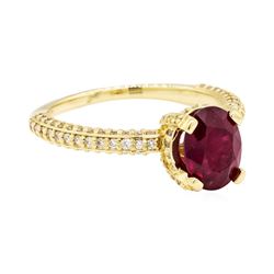 14KT Yellow Gold 1.67 ctw Ruby and Diamond Ring