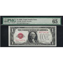 1928 $1 Legal Tender Note Fr.1500 PMG Gem Uncirculated 65EPQ