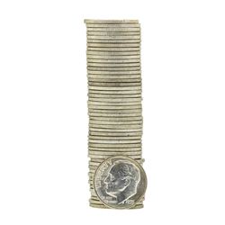 Roll of (50) 1955-D Brilliant Uncirculated Roosevelt Dimes