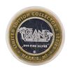 Image 2 : .999 Silver Chip-Ins Island Resort Harris, MI $10 Limited Edition Gaming Token