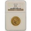 Image 1 : 1926 $10 Indian Head Eagle Gold Coin NGC MS62