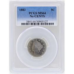 1883 Liberty Head Nickel Coin PCGS MS64